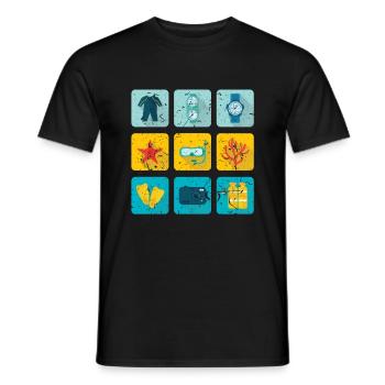 immersione - T-shirt uomo - nero - Fronte - AI Model Male 178 light (178cm)