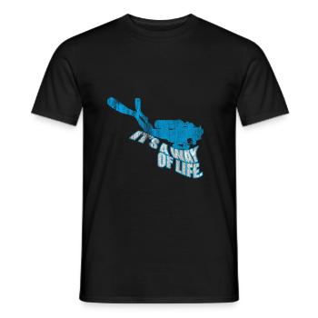 Plongeurs plongeurs - T-shirt homme - noir - Devant - AI Model Male 178 light (178cm)