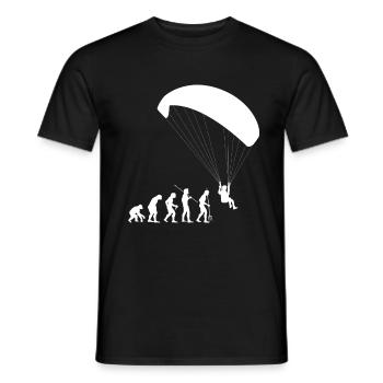 Evolution Paragliding - Männer T-Shirt - Schwarz - Vorne - AI Model Male 178 light (178cm)