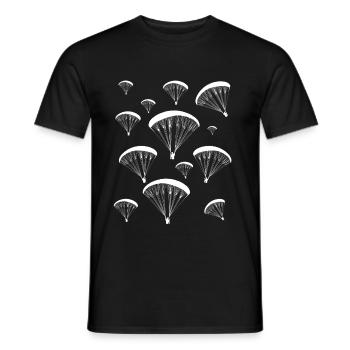 Paragliding Extremsport - Männer T-Shirt - Schwarz - Vorne - AI Model Male 178 light (178cm)