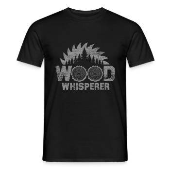 Carpenter wood whisperer - Men's T-Shirt - black - Front - AI Model Male 178 light (178cm)