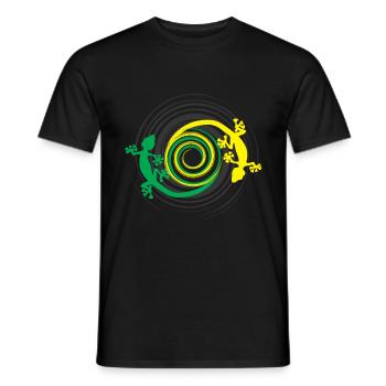 gecko - T-shirt homme - noir - Devant - AI Model Male 178 light (178cm)