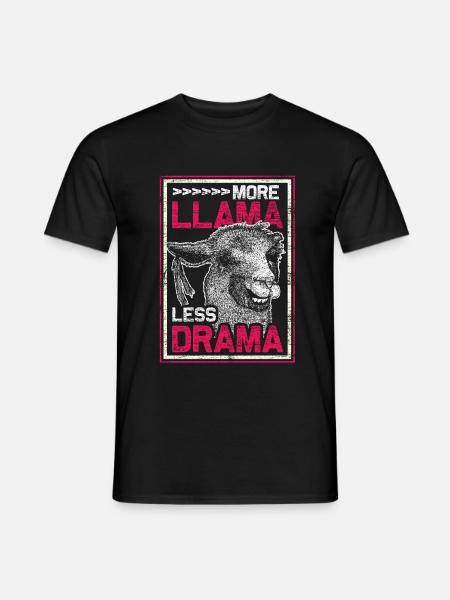 lama - Men's T-Shirt - black