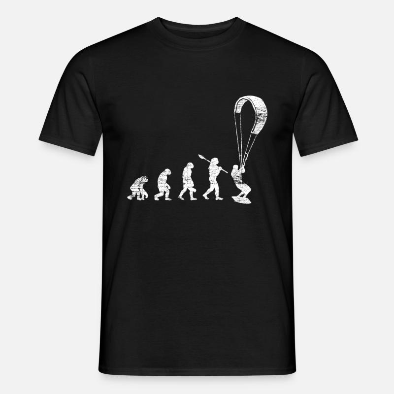 Kitesurfing Evolution - Men's T-Shirt - black