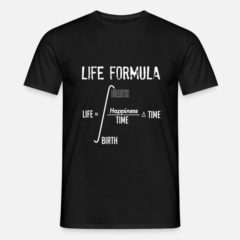 Physik Leben - Männer T-Shirt - Schwarz