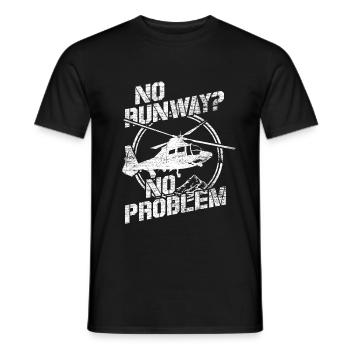 Piste pilote - T-shirt homme - noir - Devant - AI Model Male 178 light (178cm)