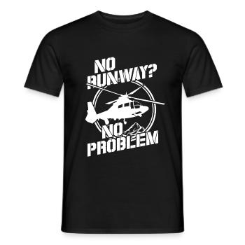 pilot - Men's T-Shirt - black - Front - AI Model Male 178 light (178cm)