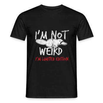 Platypus rarity - Men's T-Shirt - black - Front - AI Model Male 178 light (178cm)
