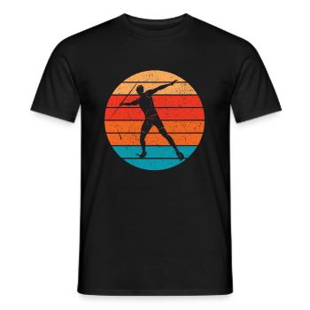 Lancer du javelot - T-shirt homme - noir - Devant - AI Model Male 178 light (178cm)