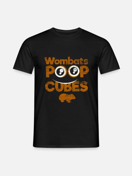 Wombat feces - Men's T-Shirt - black