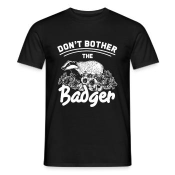 Hibernation de blaireau - T-shirt homme - noir - Devant - AI Model Male 178 light (178cm)