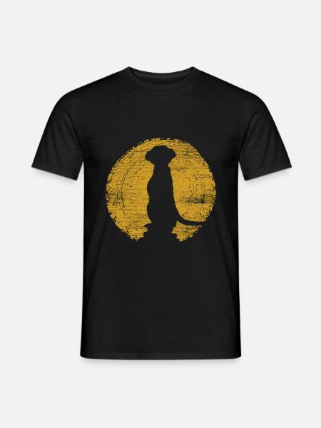 Erdmännchen Safari - Männer T-Shirt - Schwarz