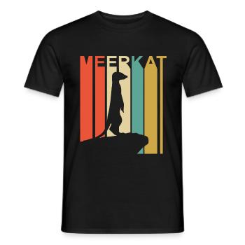meerkat - Men's T-Shirt - black - Front - AI Model Male 178 light (178cm)