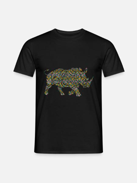 Rhino culture - Men's T-Shirt - black