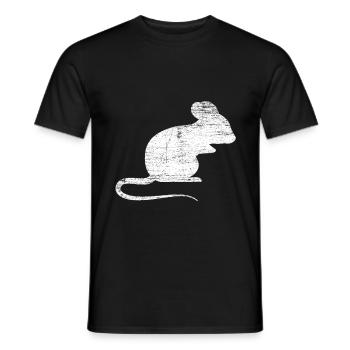 Maus Niedliches Tier - Männer T-Shirt - Schwarz - Vorne - AI Model Male 178 light (178cm)