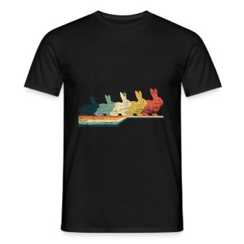 Hase - Männer T-Shirt - Schwarz - Vorne - AI Model Male 178 light (178cm)