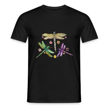 Voleur de libellule - T-shirt homme - noir - Devant - AI Model Male 178 light (178cm)