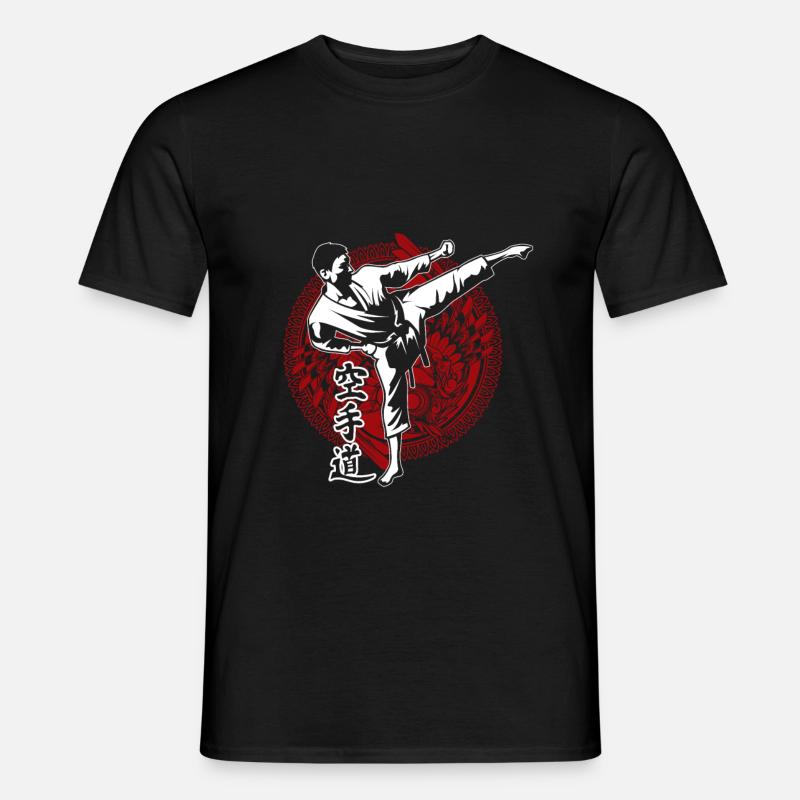 karaté - T-shirt homme - noir