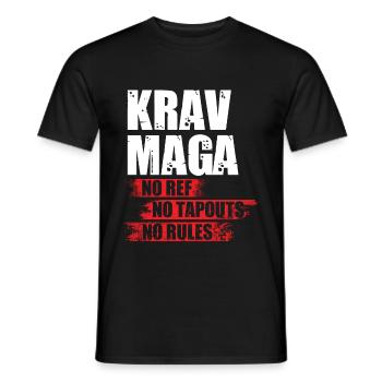 Krav Maga - Men's T-Shirt - black - Front - AI Model Male 178 light (178cm)