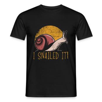 Escargot - T-shirt homme - noir - Devant - AI Model Male 178 light (178cm)