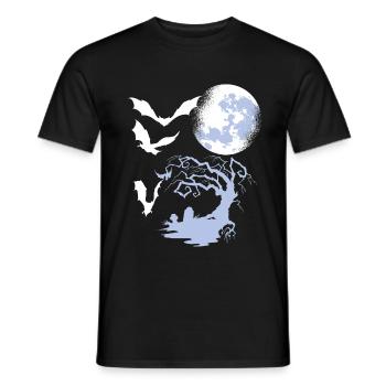 Bat Flies - Men's T-Shirt - black - Front - AI Model Male 178 light (178cm)