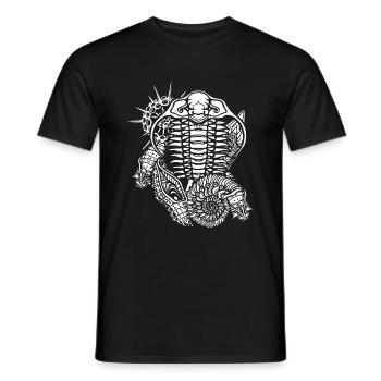Fossils Stone Age - Men's T-Shirt - black - Front - AI Model Male 178 light (178cm)