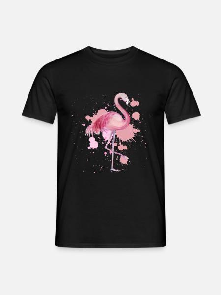 Flamingo bird - Men's T-Shirt - black