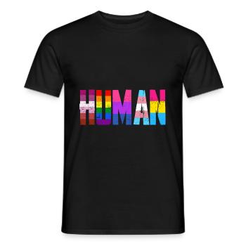 Personnes LGBT - T-shirt homme - noir - Devant - AI Model Male 178 light (178cm)