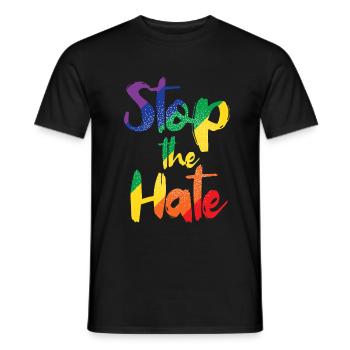 LGBT - Men's T-Shirt - black - Front - AI Model Male 178 light (178cm)
