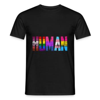 LGBT - Men's T-Shirt - black - Front - AI Model Male 178 light (178cm)