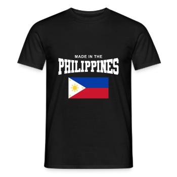 Philippinen - Männer T-Shirt - Schwarz - Vorne - AI Model Male 178 light (178cm)