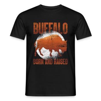 buffle - T-shirt homme - noir - Devant - AI Model Male 178 light (178cm)