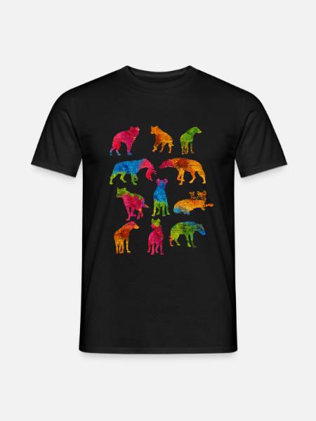 hyène - T-shirt homme - noir