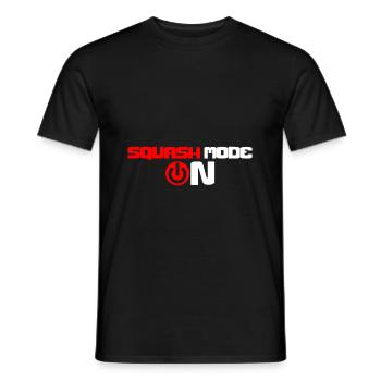 Squash - Men's T-Shirt - black - Front - AI Model Male 178 light (178cm)