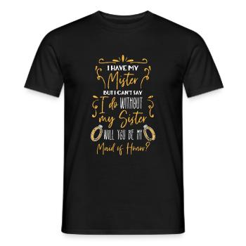 Bride of Maid of Trauin - Men's T-Shirt - black - Front - AI Model Male 178 light (178cm)