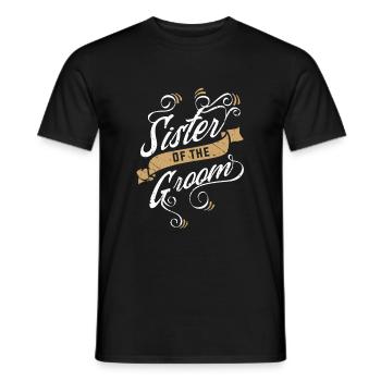 Marié frère soeur - T-shirt homme - noir - Devant - AI Model Male 178 light (178cm)