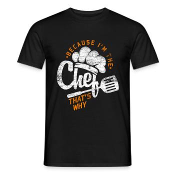 Chef Chef - Men's T-Shirt - black - Front - AI Model Male 178 light (178cm)