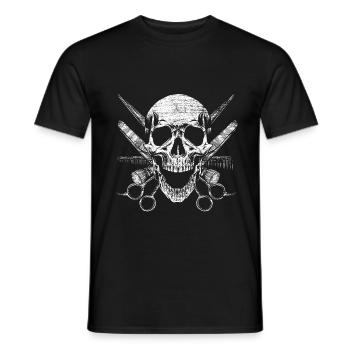 Friseur Held - Männer T-Shirt - Schwarz - Vorne - AI Model Male 178 light (178cm)