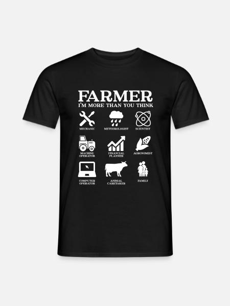 Qualités paysannes - T-shirt homme - noir