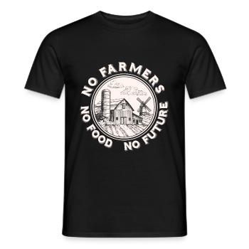 Farmer agriculture - Men's T-Shirt - black - Front - AI Model Male 178 light (178cm)