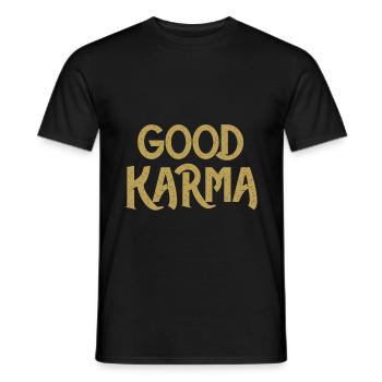 meditation - Men's T-Shirt - black - Front - AI Model Male 178 light (178cm)