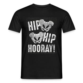 Hanche d'orthopédiste - T-shirt homme - noir - Devant - AI Model Male 178 light (178cm)