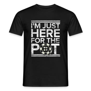 poker - T-shirt homme - noir - Devant - AI Model Male 178 light (178cm)