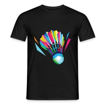 Badminton leisure - Men's T-Shirt - black - Front - AI Model Male 178 light (178cm)