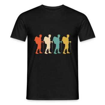 Randonneurs randonneurs - T-shirt homme - noir - Devant - AI Model Male 178 light (178cm)