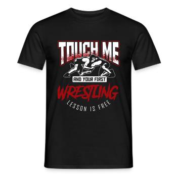 Wrestling - Männer T-Shirt - Schwarz - Vorne - AI Model Male 178 light (178cm)