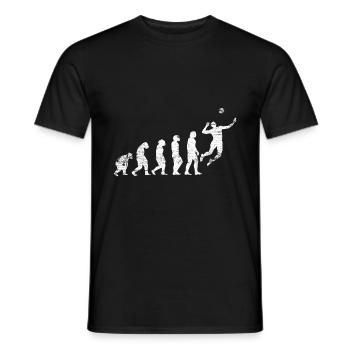 Volleyball Evolution - T-shirt homme - noir - Devant - AI Model Male 178 light (178cm)