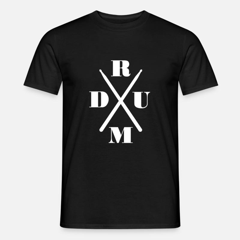 Schlagzeug Drumsticks - Männer T-Shirt - Schwarz