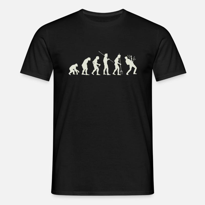 Evolution Gitarre - Männer T-Shirt - Schwarz
