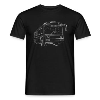 Busfahrer Bus - T-shirt homme - noir - Devant - AI Model Male 178 light (178cm)